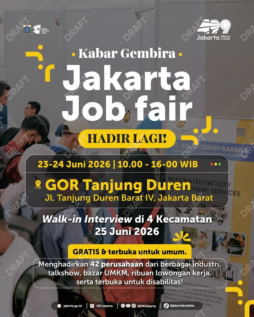 Job Fair Kabupaten Simalungun 2026 (Suku Dinas TKTE Wilayah Kabupaten Simalungun Barat) : 23-24 Juni 2026